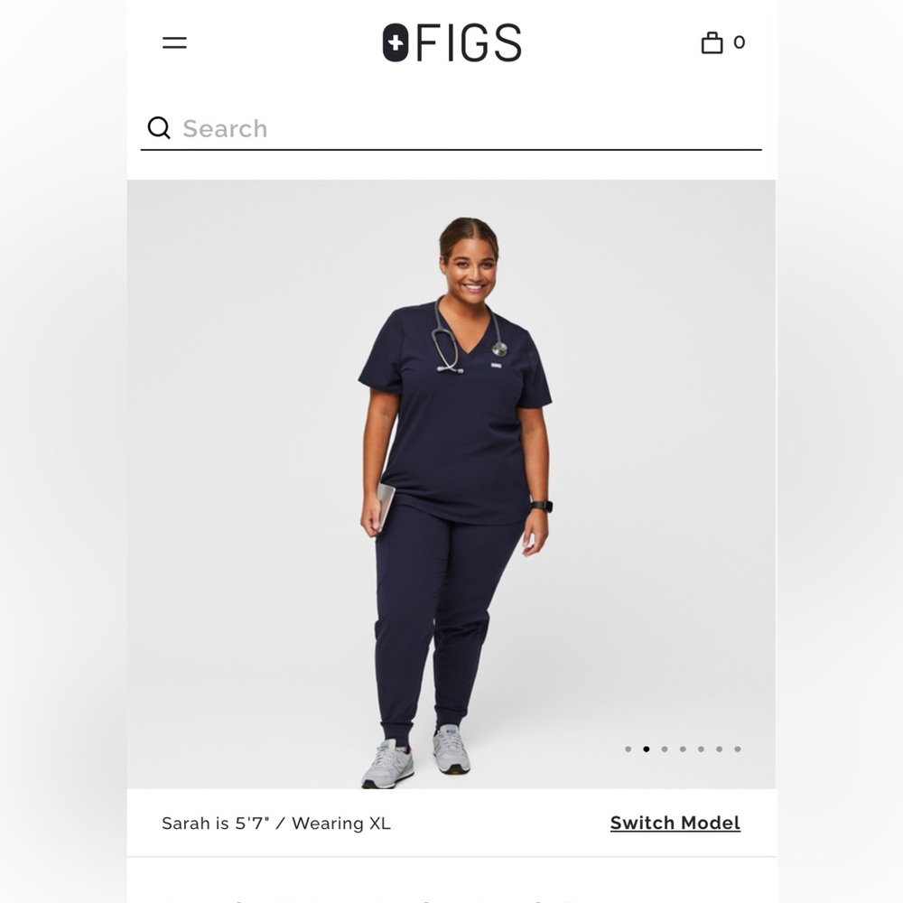 Figs Scrub Set Navy Blue